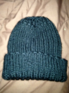 Ribbed Watchman's Hat in Caron Simply Soft
